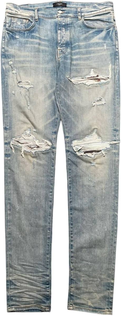 Amiri Men's Mx1 Marble-Patch Jeans