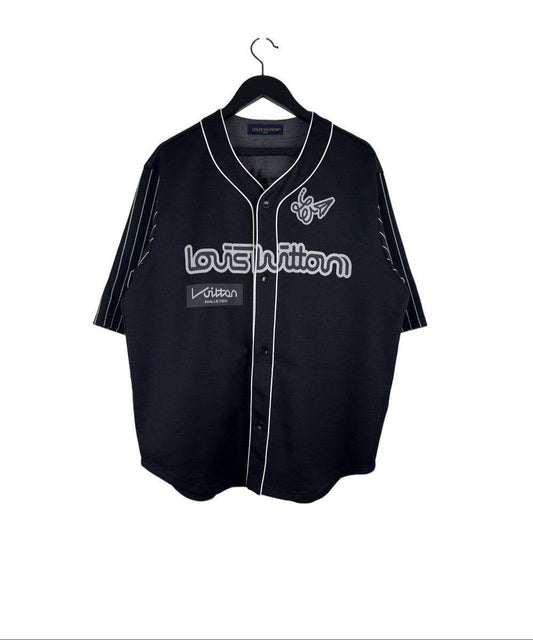 Louis Vuitton Logo Baseball Jersey